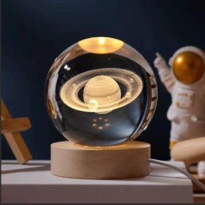 LAMPARA ESFERA CRISTAL 8CM X 7CM