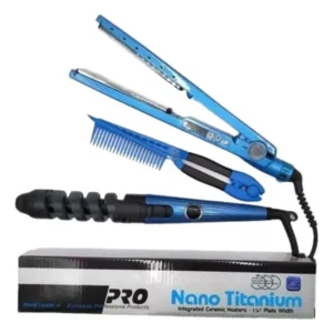 Glam Wave™ - Combo plancha, rizador y peine de cabello